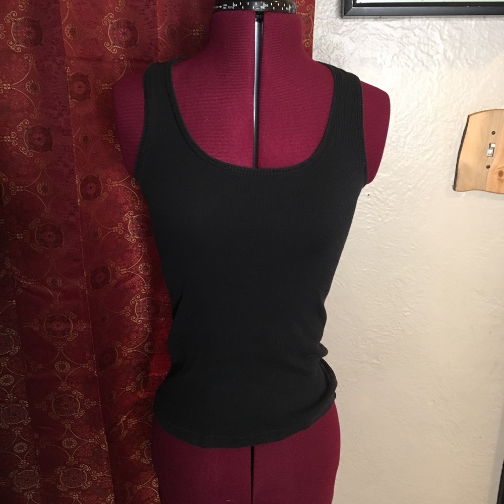 Black tank top